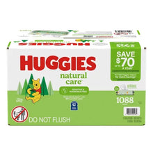 Huggies Natural Care Sensitive, Fragrance Free Baby Wipes, 17 Packs (1088 Ct.)