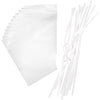 Wilton Treat and Cake Pops Bag Kit, Clear Bags and Silver Ties, 12-Count