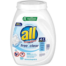 All Mighty Pacs Laundry Detergent, Free Clear for Sensitive Skin (120 Ct.) - Brands For Less USA