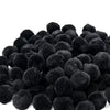 Hello Hobby Black Craft Pom Poms, 80 Piece