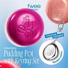 fwee Lip and Cheek Pudding Pot 2-pack, plus Silicone Lip Brush Set