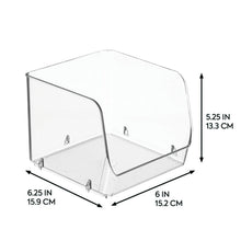 iDESIGN Stacking Open Front Pantry Bins, 8-piece Set