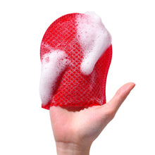 Guante rojo suave para limpieza de lavandería, paquete de 10