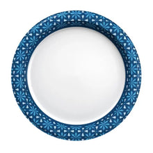 Brands For Less USA blue floral rim paper plate with white center ultra dinner paper plates 10 inch