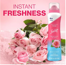 Secret Dry Spray Women's Antiperspirant Deodorant, Vanilla, Wild Rose & Waterlily, 4.1 oz., 3 pk.