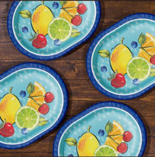 Platos de papel ovalados de verano Berkley Jensen, 50 unidades.