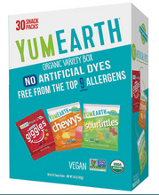 Caja variada orgánica YumEarth, 30 unidades/0,5 oz.