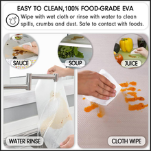 refrigerator shelf liners washable food grade EVA easy to clean with water or cloth removes sauce soup and juice spills