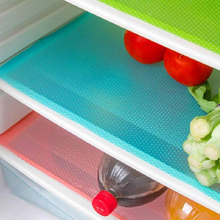 Brand For Less Usa colorful textured refrigerator shelf liners washable on fridge shelves holding tomatoes vegetables and bottles