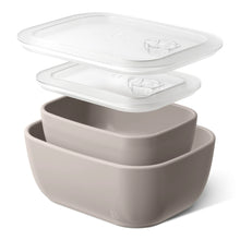 Beautiful 4-Piece Stoneware Bake and Store Set, Porcini Taupe by Drew Barrymore
