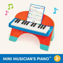 Battat Mini Musician's Piano with Color-Coded Keys and Music, Toddler and Preschool Toys
