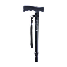 HurryCane Freedom Edition Folding Cane with T Handle, Black - Brands For Less USA