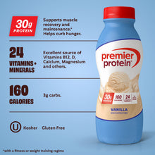 (4 pack) Premier Protein Shake, Vanilla, 30g Protein, 11.5 fl oz, 1 Ct