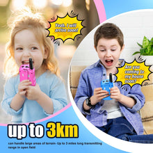 Kids Walkie Talkies 3 Packs, 2 Way Radio, 3 KM Long Range, Clear Sound 22 Channels Indoor Outdoor Toy for Boys Girls 3-12 Years Old Kids Gifts