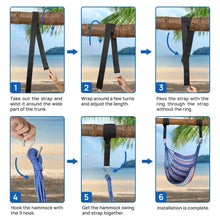 FGY Hammock Chair Swing Portable Canvas Camping Hanging Seat for Outdoor Indoor