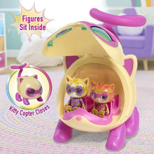 Disney Junior SuperKitties Lights and Sounds SuperKitty Copter, 3 Pieces, Poseable Figures