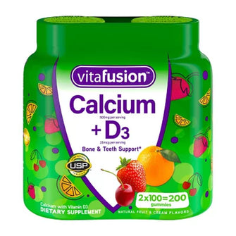 Vitafusion Calcium + D3 Vitamin Gummies (200 Ct.) - Brands For Less USA