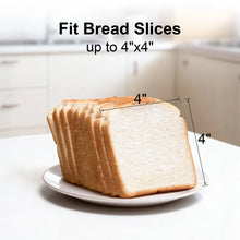 Tostadora Tomeem de 2 rebanadas con 6 niveles de tostado, bandeja recogemigas extraíble y guía autocentrante, acero inoxidable 