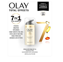 Olay Total Effects Face Moisturizer SPF 15, Fragrance-Free, 3.4 oz.