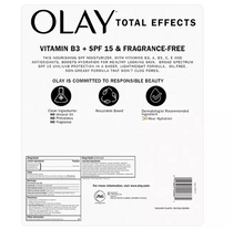 Olay Total Effects Face Moisturizer SPF 15, Fragrance-Free, 3.4 oz.