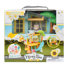 Honey Bee Acres 10in Treetop Hideaway Dollhouse with Miniature Figure, 21 Pieces, Children Ages 3+