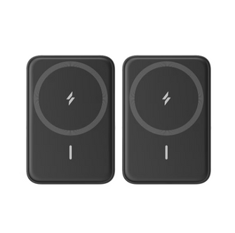 Anker MagGo 5,000mAh Mobile Batteries with Stand. 2 pk. - Black
