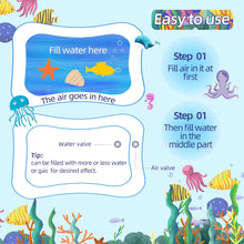 Tummy Time Mat, BUSATIA Inflatable Water Mat for 3 6 12 Months Infant Baby Girls Boys Newborn