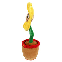 Spark Create Imagine Learning Bilingual Talking and Dancing Plush Sunflower, 14 inch, Light Features, Repeats What You Say