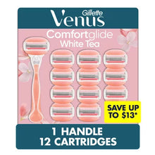 Venus Comfortglide Women'S Razor Handle + 12 Cartridges, White Tea - Brands For Less USA