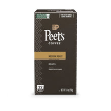 Peet's Coffee Single Origin Brazil Premium Medium Roast Single Serve Coffee Pods, 22 Count - Brands For Less USA