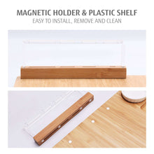 Hecef Bamboo Cheese Board and Knife Set, 13-Piece Large Charcuterie Serving Tray, 17 in