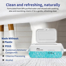 Mioszzi XL Flushable Toilet Wet Wipes For Adults Unscented Aloe 270wipes