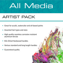Royal & Langnickel Assorted Shapes All Media Taklon Art Brushes 50 Pieces