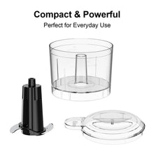 PANCERKA Electric Food Chopper, 1.5Cup Food Processor, BRL-7003, Black