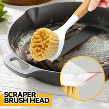 propuri Dish Brush Set with Bamboo Handle, Kitchen Scrub Brush,3 Pack Yellow White Black - Brands For Less USA