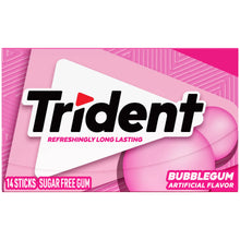 Trident Sugar Free Gum, Bubblegum, Regular Size, 14 Pieces - Brands For Less USA