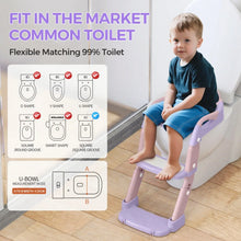 FVLOENG Potty Training Seat for Kids Boys Girls,3 in 1 Toddler Toilet,Potty Training Toilet with Urinals, Toddler Step Stool Ladder and Splash Guard Anti-Slip with Soft Cushion (Pink) - Brands For Less USA