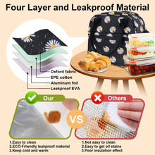 Insulated Lunch Bags for Women Men with Adjustable Shoulder Strap,AILKIN Large Lunch Box Tote Leakproof 8-12Hrs Cooler Reusable Thermal Lunch Bags for Women,Adults,School,Work,Office,Picnic,Daisy - Brands For Less USA