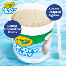 Crayola Air Dry Clay Bucket, 5 lbs White Clay, Classroom Supplies for Teachers, School Supplies, Crafts, 4+