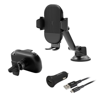 Philips 3-in-1 Car Charging Kit - Black