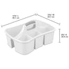 Sterilite Divided Ultra™ Caddy, Easy Carry, Handy Plastic Utility Storage, White