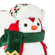 Fabric Bird with Scarf and Hat Christmas Tabletop Decoration, Red/White/Green, 7", by Holiday Time