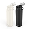 Ello Pop & Fill 22oz. Stainless Steel Water Bottle with Leak Proof Locking Lid, 2-Pack
