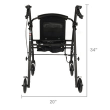 Equate Rolling Walker for Seniors, Rollator with Seat and Wheels, Black, 350 lb Capacity - Brands For Less USA