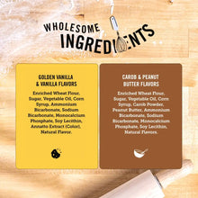 Three Dog Bakery 2-Pack Lick'n Crunch! Carob & Peanut Butter/Golden & Vanilla