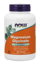 NOW Foods, Magnesium Glycinate, 180 Tablets (100 mg per Tablet)