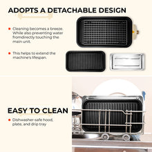 Electric Smokeless Indoor Grill – Non-Stick Raclette BBQ with 3 Mini Pans, Perfect for Grilling, Roasting & Frying, Easy to Clean, 1500W (Beige)