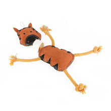 Juguete masticable de cuerda y cebra marrón Pawpourri para perros y gatos