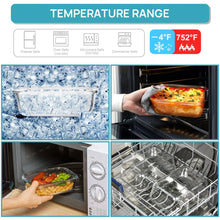 2Pack 1860ml/ 63oz Large Glass Storage Containers with Lids, Meal Prep Food Container Set with Snap Airtight Lid for Baking, Microwave, Oven, Leak Proof, for Freezer, Dishwasher, Grey - Brands For Less USA