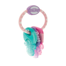Nuby IcyBite Textured and Soothing Teether for Baby, Multicolor Keys on a Ring - Brands For Less USA